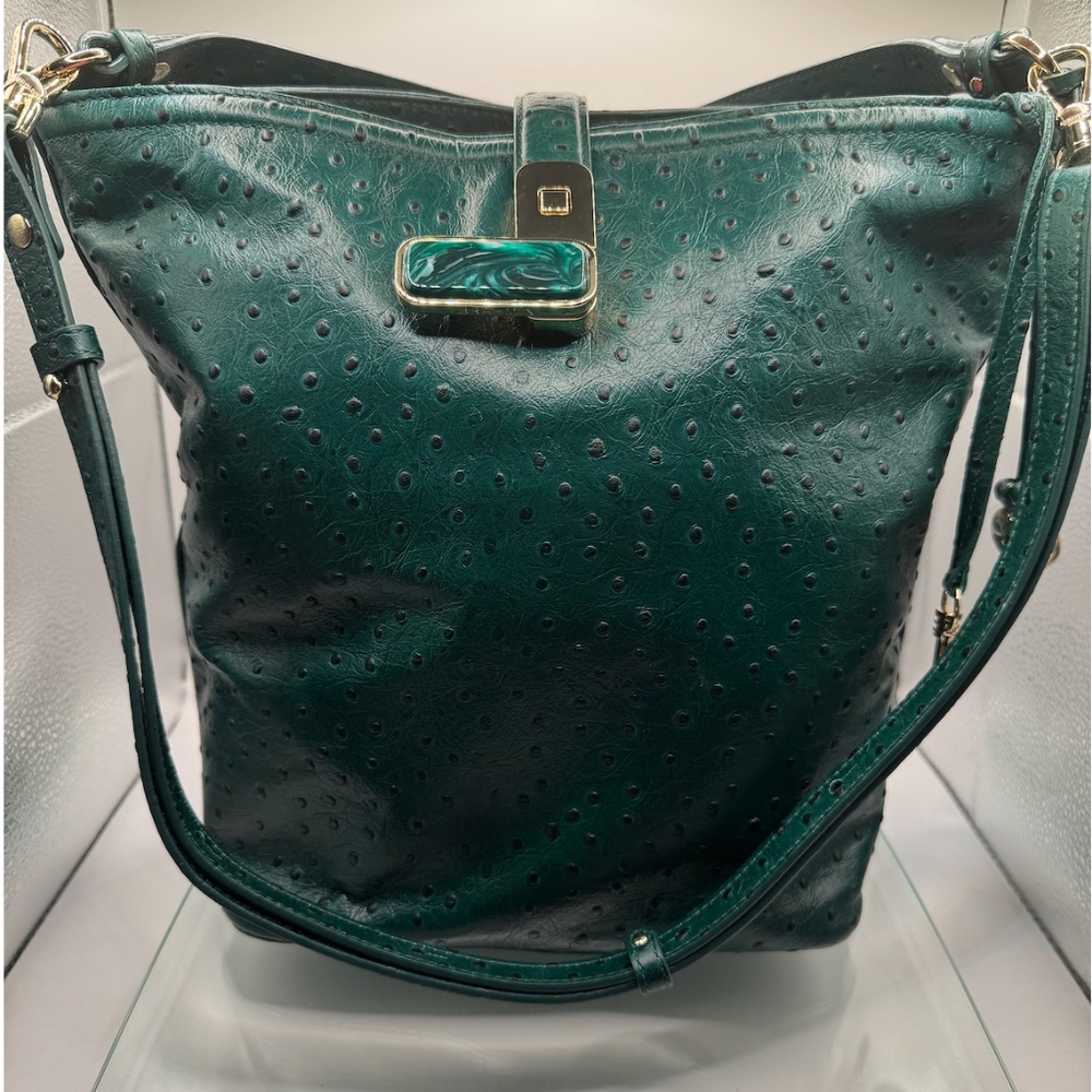 Brahmin Shira Greenvale Embossed Leather Bucket NWOT